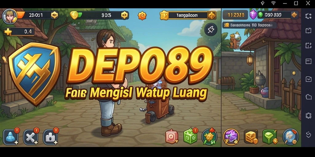 Screenshot gameplay DEPO89 yang menunjukkan interaksi dalam permainan Idle.