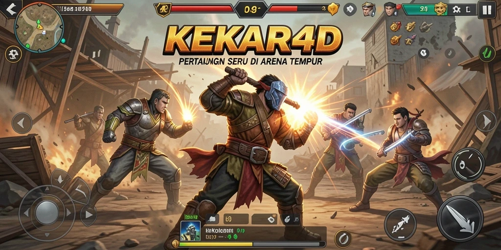 Tangkapan layar dari gameplay KEKAR4D yang mendebarkan dan penuh aksi.