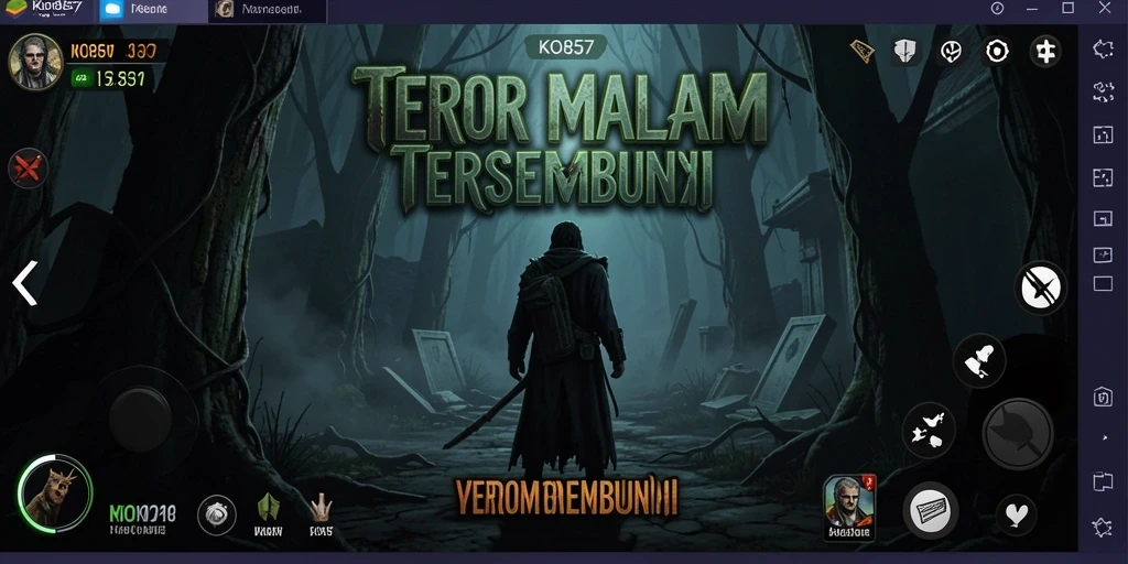 Screenshot menampilkan gameplay menyeramkan dengan suasana mencekam.