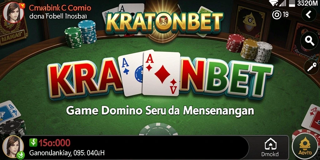 Tampilan menarik gameplay Domino di KRATONBET.
