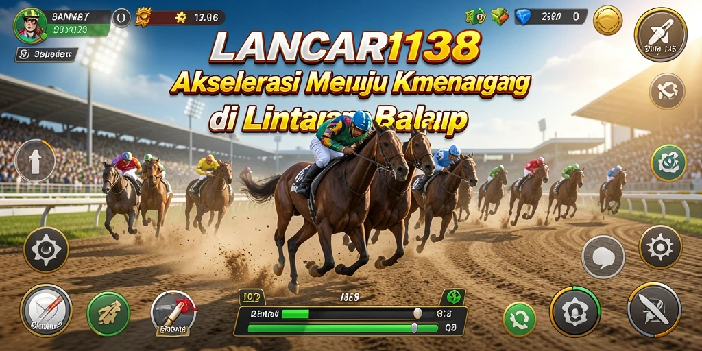 Screenshot gameplay LANCAR138 yang menampilkan balapan yang mendebarkan.