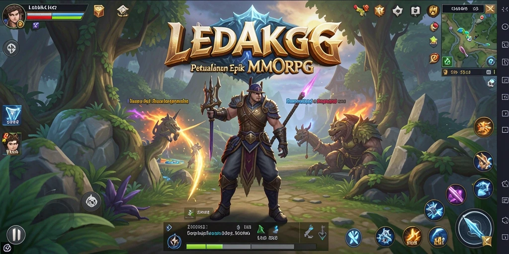 Tampilan menarik dari gameplay <strong>LEDAKGG</strong> dengan aksi seru di dunia MMORPG.