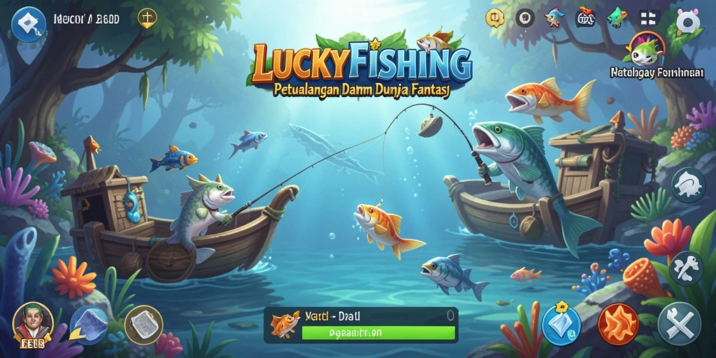 Tangkapan ikan besar di dunia RPG LUCKYFISHING.