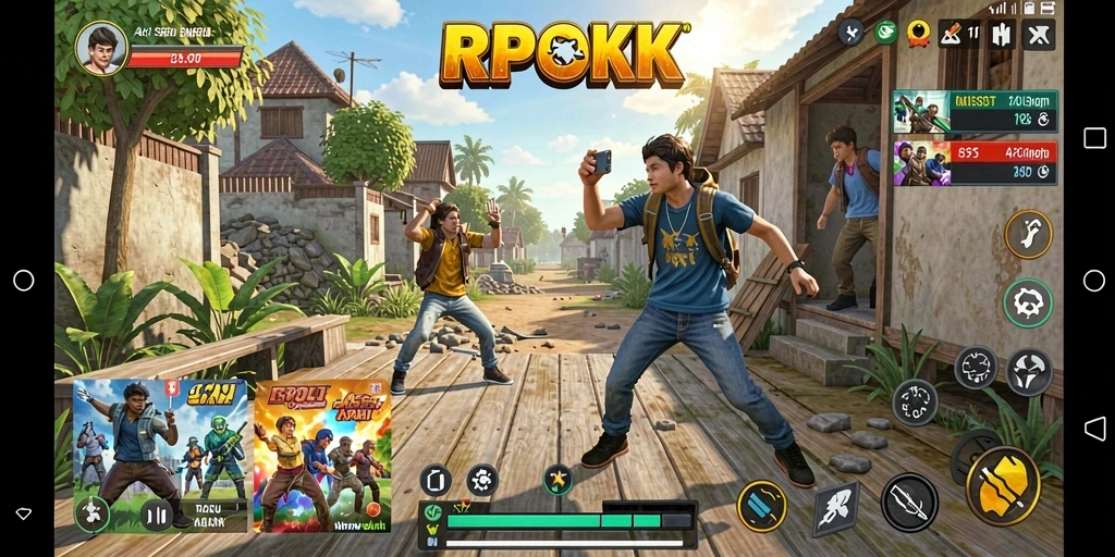 Tampilan gameplay RPOK yang penuh aksi dan menegangkan.