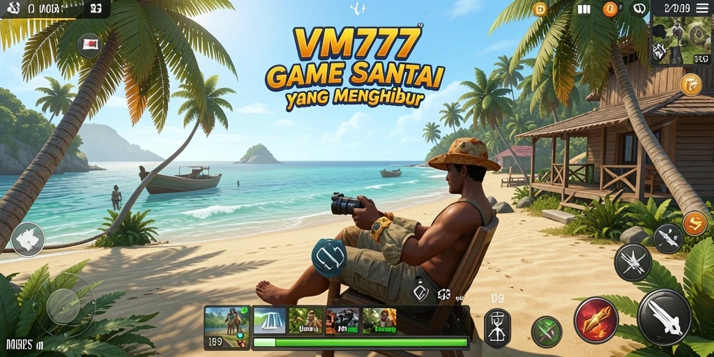Tangkapan layar gameplay VM777 yang menampilkan berbagai level dan tantangan santai.