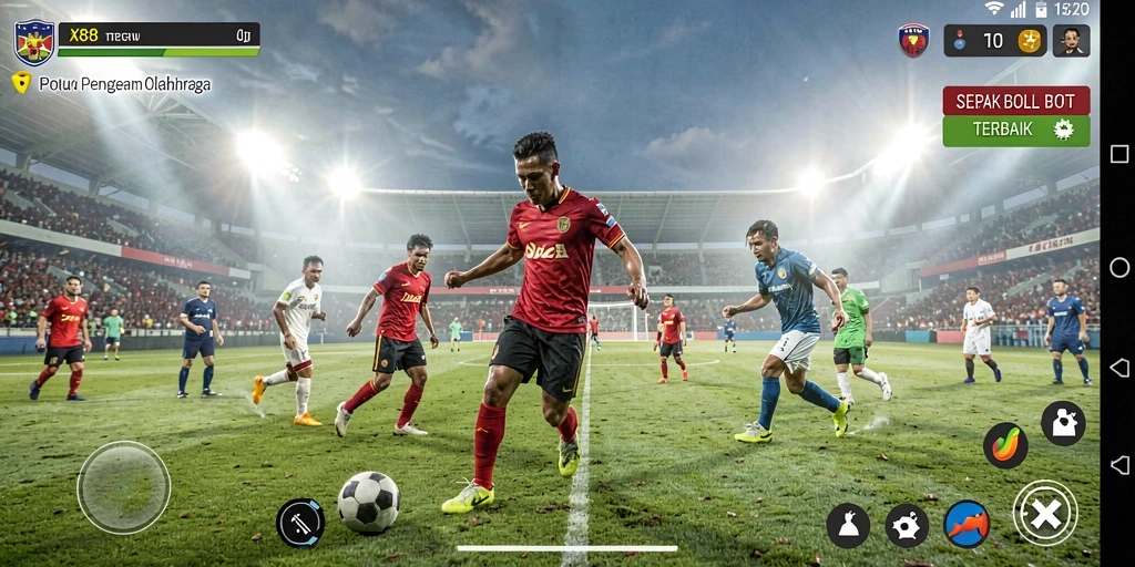 Tampilan gameplay X88 yang mendebarkan dan penuh aksi.